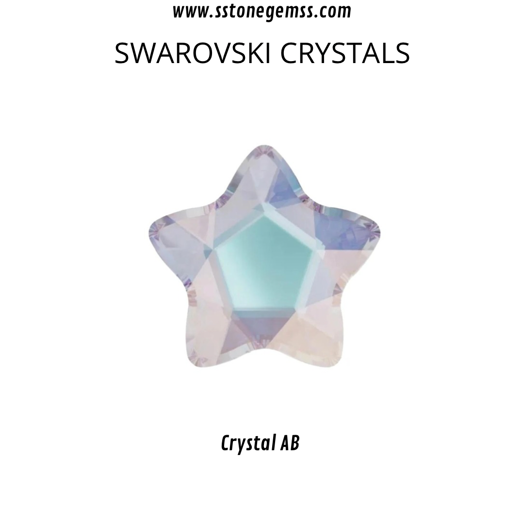 Pack 5 Flor/Estrella Swarovski Crystal AB