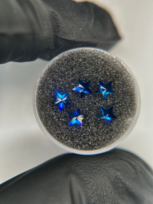 Pack 5 Rivoli Star Crystal Bermuda Blue