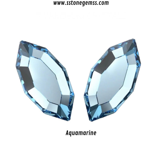 Pack 10 Navette Aquamarine