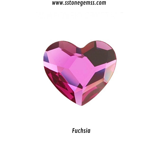 Pack 10 corazones Fuchsia